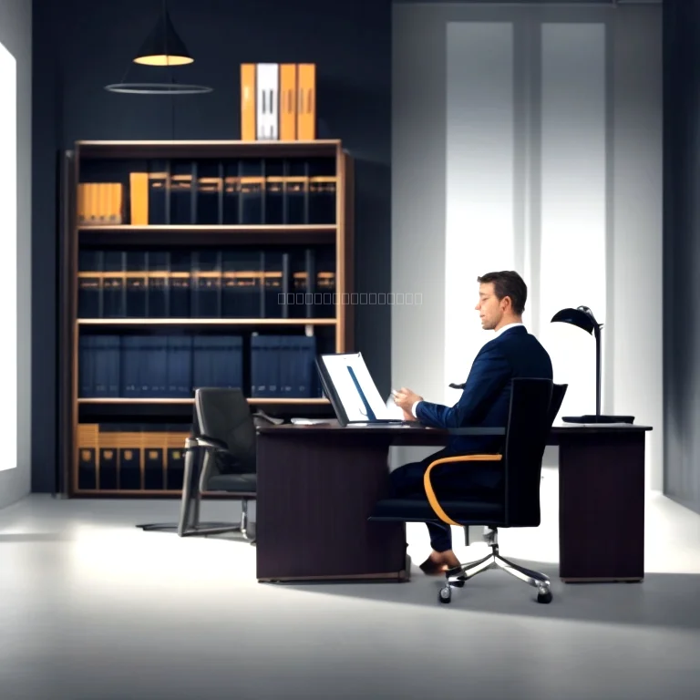 専門的な法律相談を受けるビジネスマン